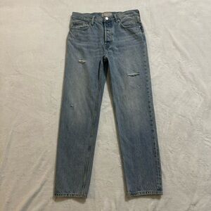 EUC Everlane Lightly Distressed High Rise The Relaxed Straight Jean!